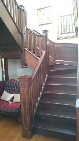 Ash Stained Stairs & Staircases - Inniskeen Joinery Works