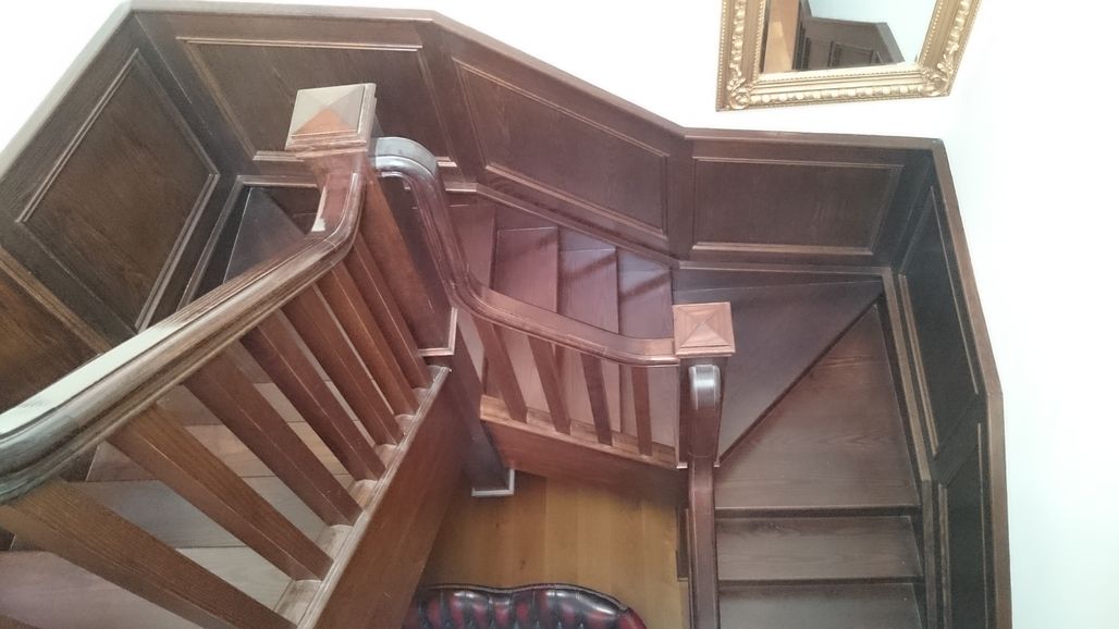 Ash Stained Stairs & Staircases - Inniskeen Joinery Works