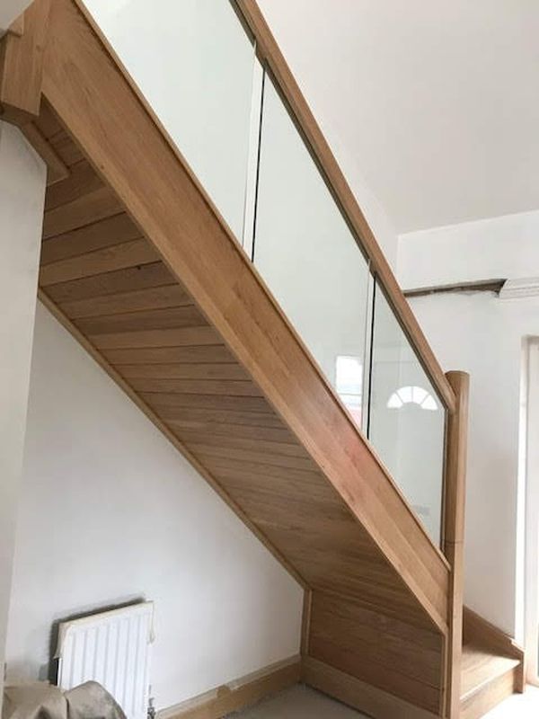 Oak & Glass Stairs - Inniskeen Joinery Works